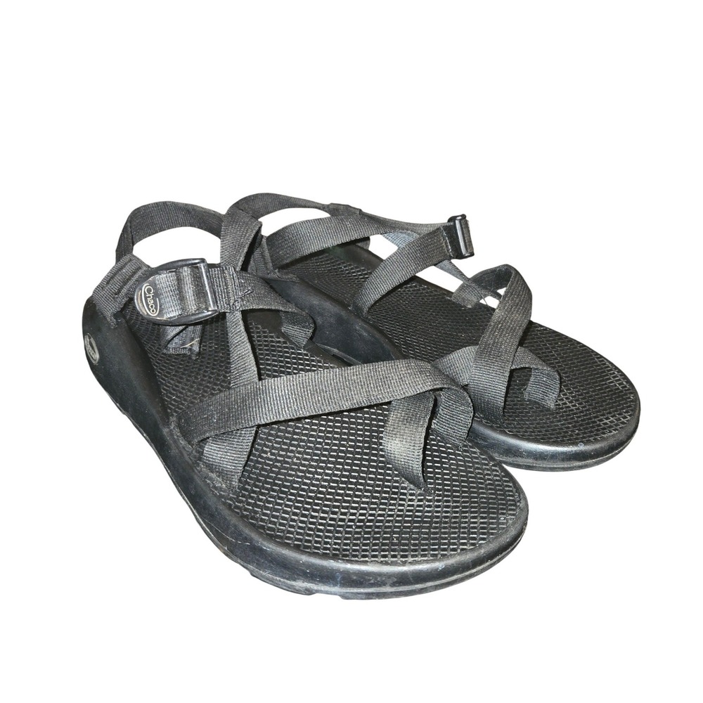 Chaco Z/2 Classic Sandals Mens Size 12 All Black Strappy Hiking Outdoor J105427